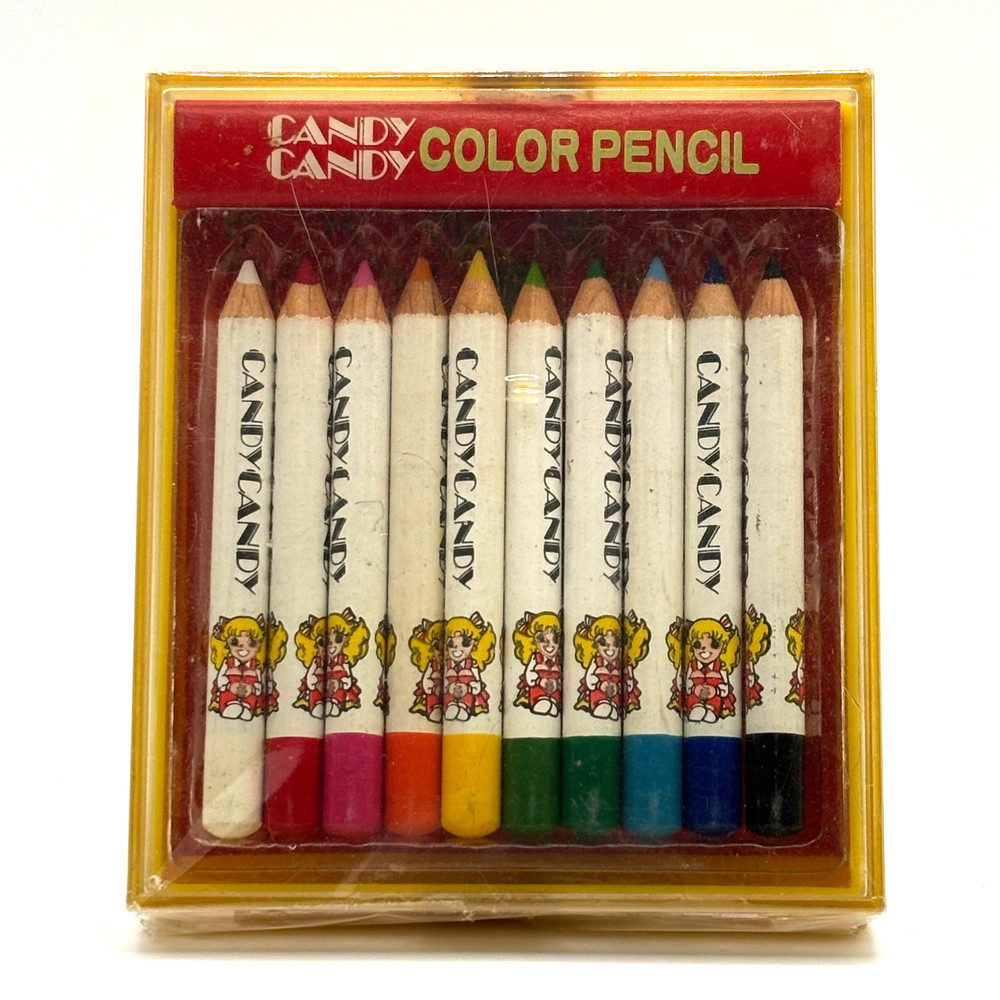 Candy Candy Vintage Color Pencil Set Popy Toei Doga Japan 1980s Unopened Rare