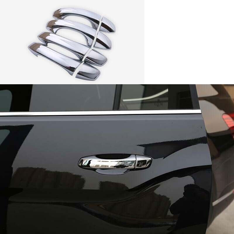 4X ABS Chrome Exterior Side Door Handle Cover Trim For Volkswagen Atlas 18-2023