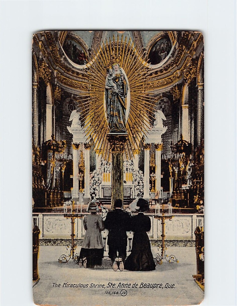 Postcard The Miraculous Shrine Ste. Anne de Beaupre Canada