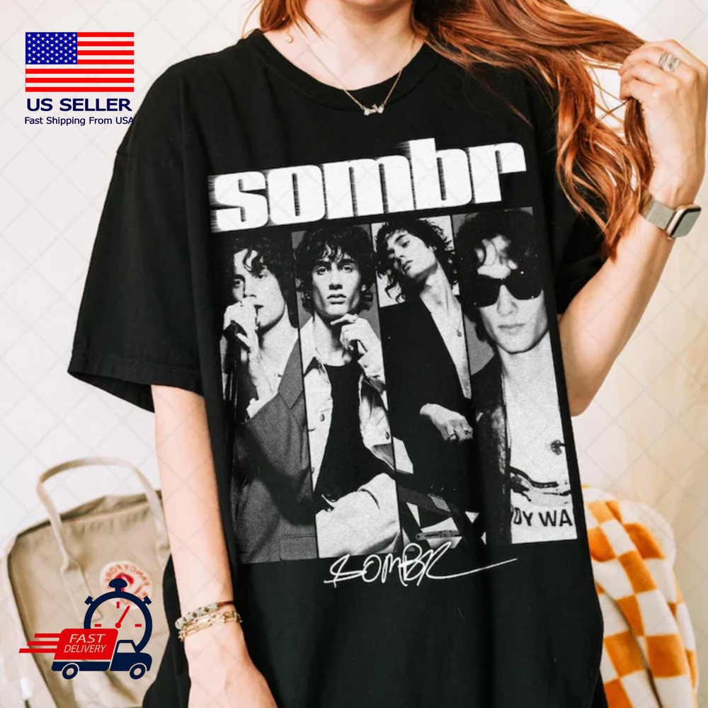 Sombr World Tour Music Bootleg Fan T-Shirt,Gift For Women and Men Unisex T-Shirt