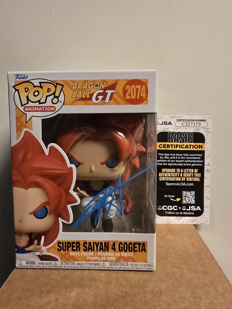 Funko Pop! Animation Dragon Ball GT Gogeta #2074 Signed Figure PSA CJ27179
