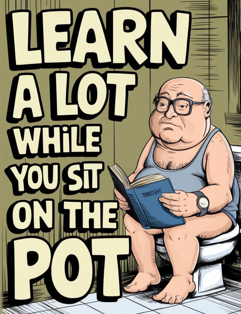 Learn A Lot While You Sit On The Pot: The Ultimate Poop Book & Bathroom Reader T