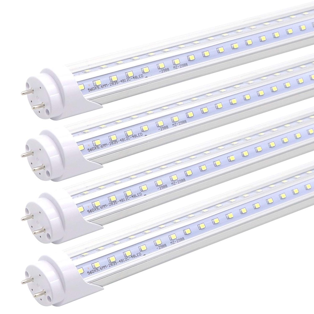 2FT LED Tube Lights, 15W(30W Fluorescent Bulb ) V Shaped, 6000K Cool White, B...