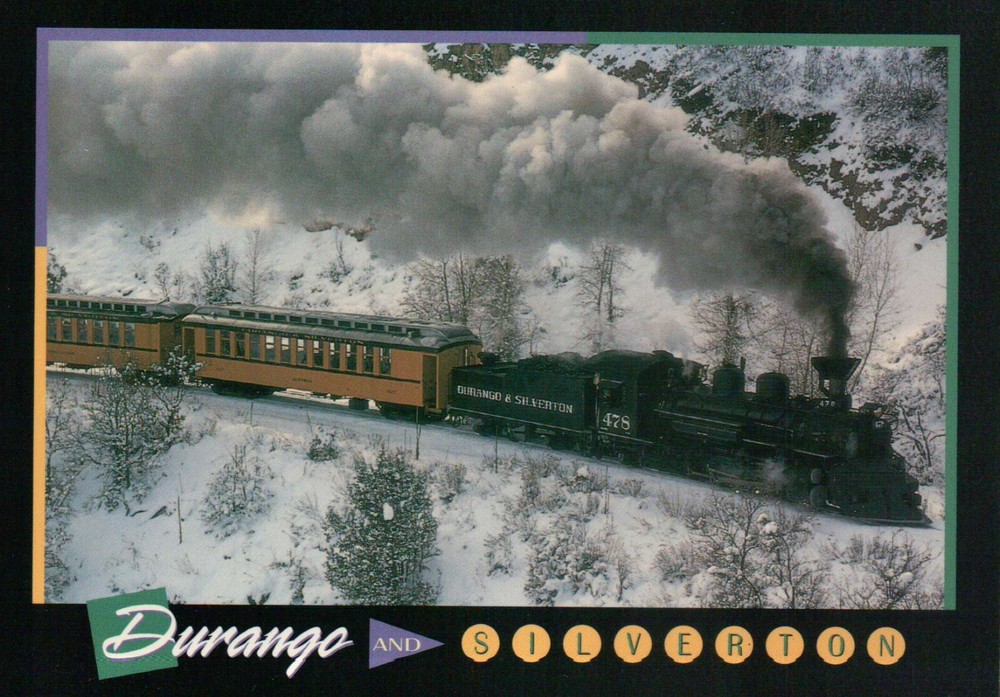 Durango & Silverton Narrow Gauge Railroad, Colorado, Train --- Modern Postcard