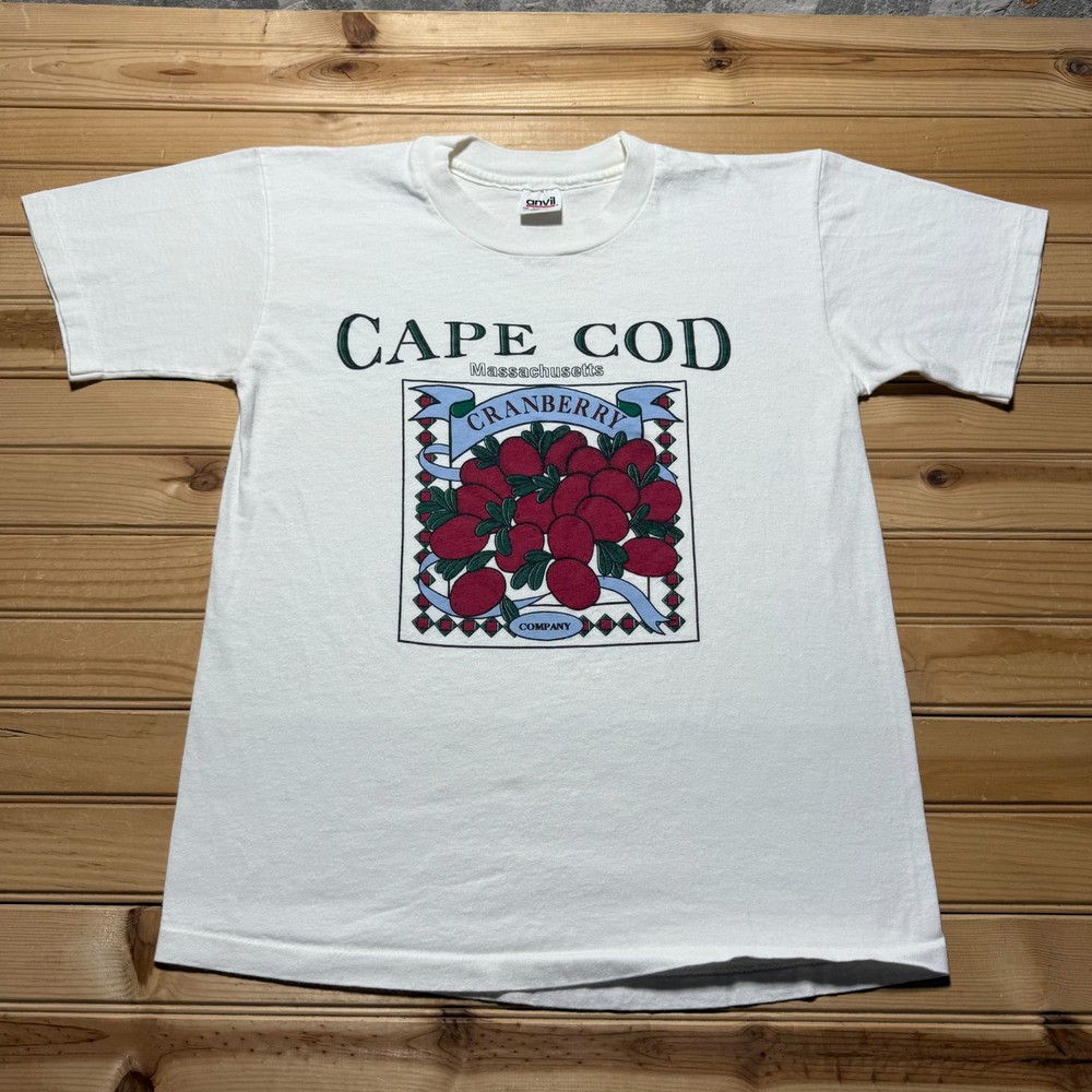 Vintage 90s Cape Cod Massachusetts Cranberry Company Graphic T-Shirt USA Medium
