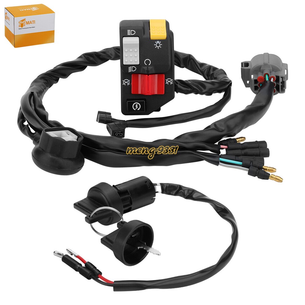 Handlebar Switch & Ignition Key Switch for Honda Sportrax 300 TRX300EX 1993-2006