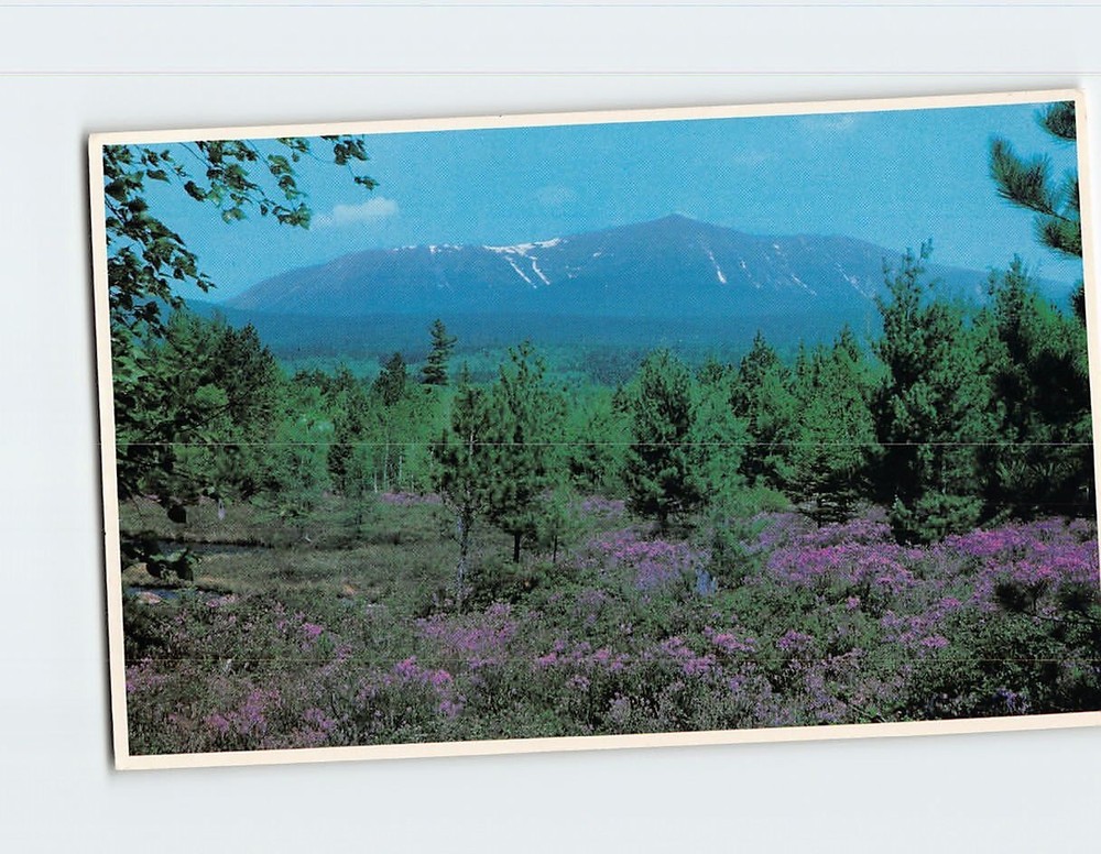 Postcard Springtime Mt. Katahdin Baxter Wilderness Maine USA