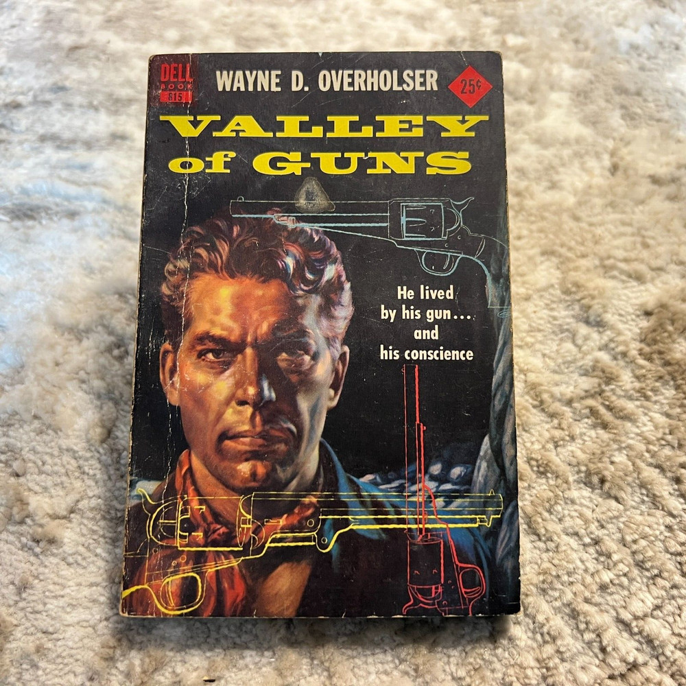 Valley Of Guns Western Paperback Book by Wayne D. Overholser Dell Books 1953