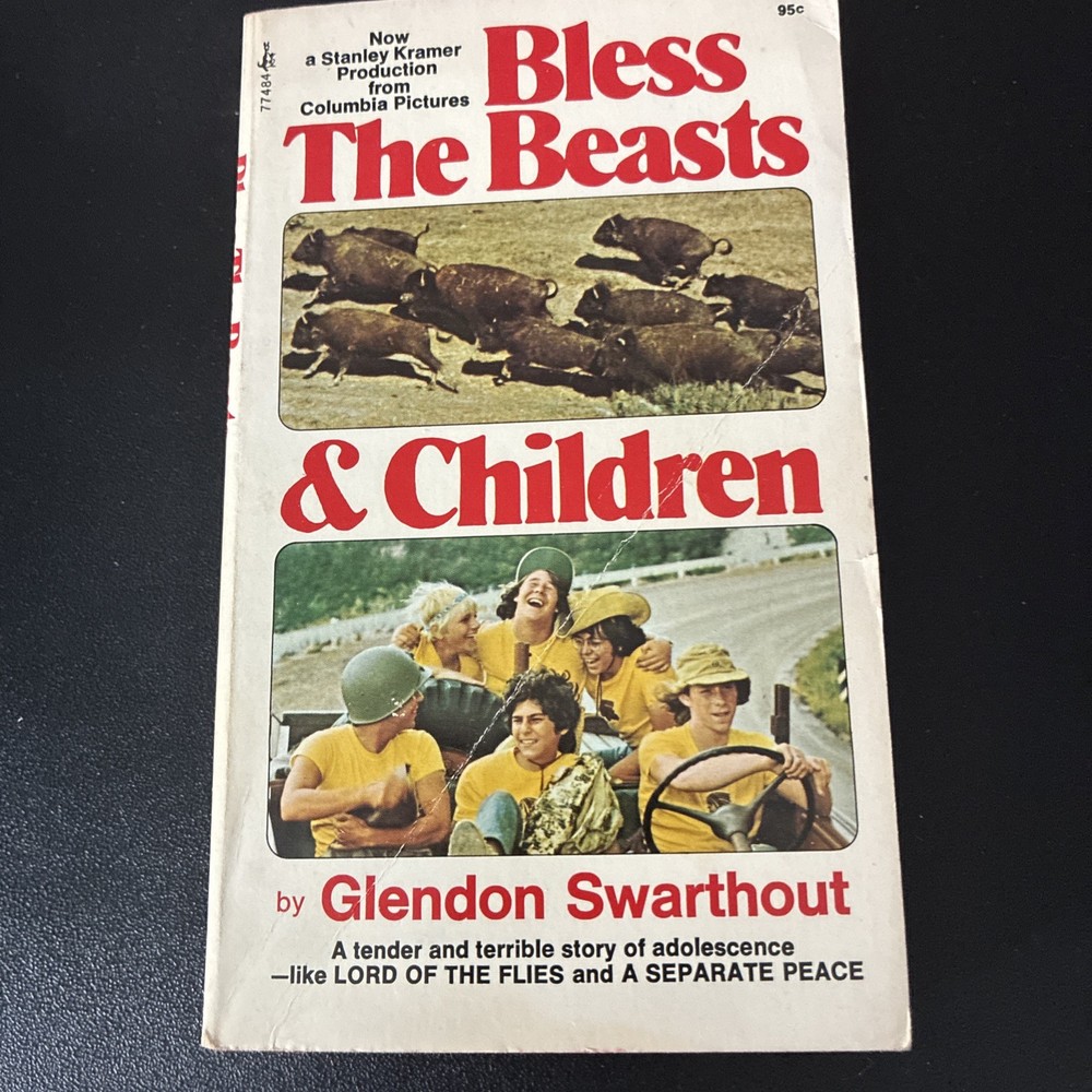 Bless the Beasts and Children Glendon Swarthout Movie Tie In Paperback Book 1972