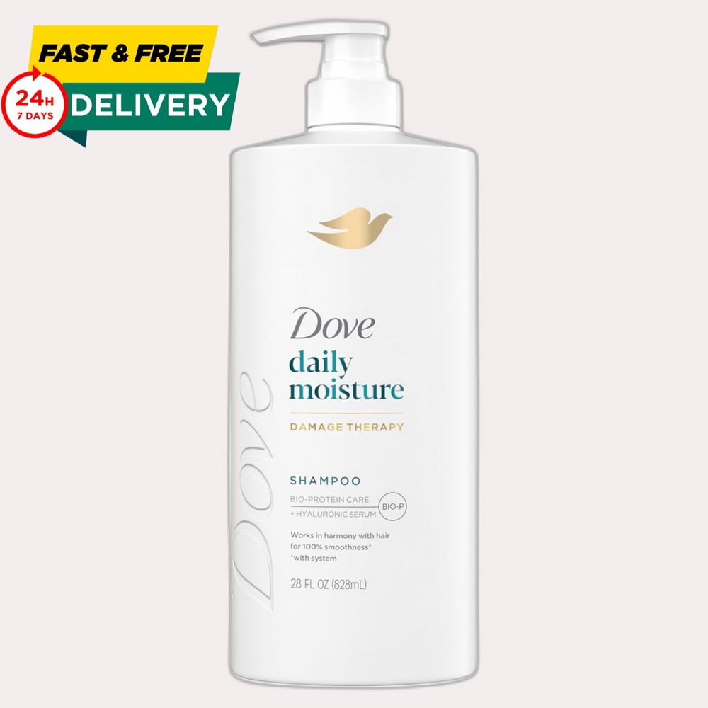 Dove Damage Therapy Shampoo Daily Moisture for Dry Hair with Bio-Protein Care Te
