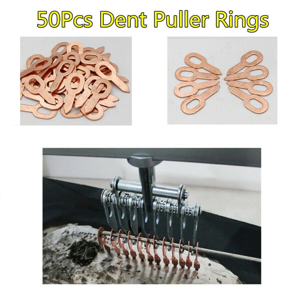 Car Body Panel Spot Welder Soldering Dent Pulling Rings Puller Repair Tool 50X