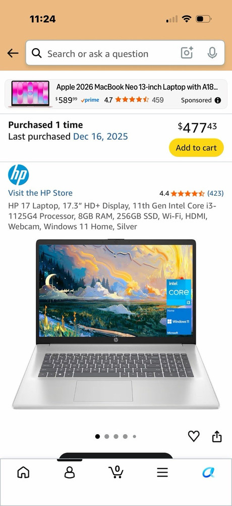 HP 17 Laptop 17.3