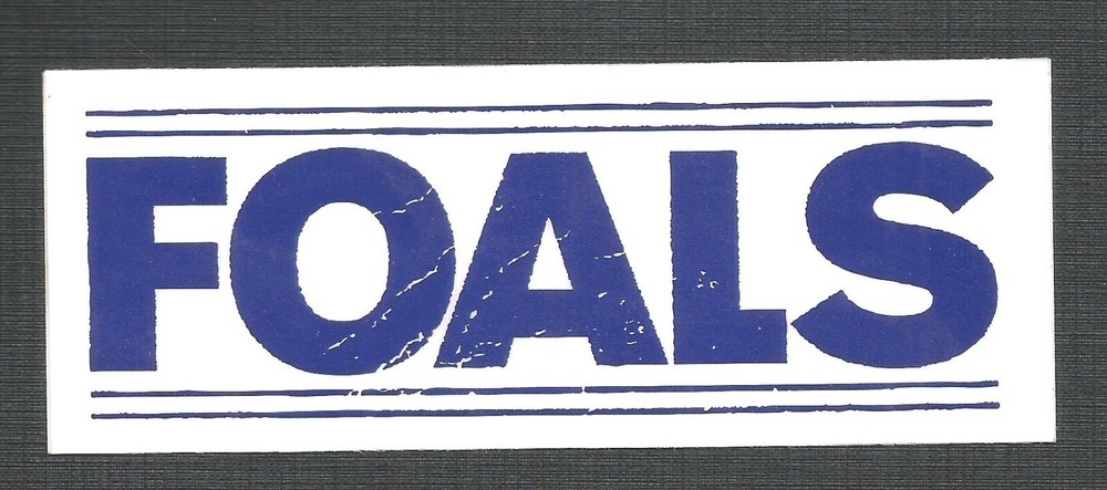 FOALS Rare 2010 PROMO Vinyl STICKER DECAL 5.25 x 2 of Total Life forever CD MINT