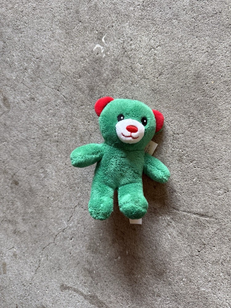 Mini Green Red Teddy Bear Advent Calendar Plush 5