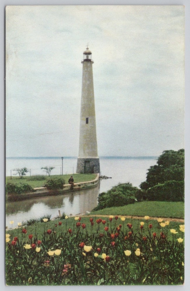 Grand Lake St. Marys Ohio Lighthouse SOHIO Kodachrome Postcard Vintage
