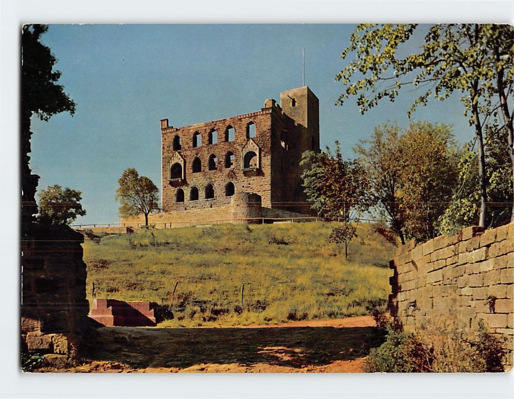 Postcard Hambacher Schloß im Landkreis Neustadt a. d. Weinstraße Germany