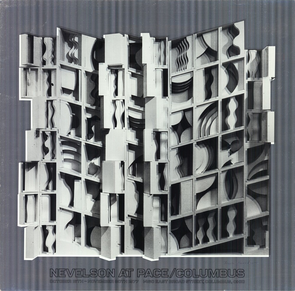 LOUISE NEVELSON Lunar Silence Silver Piece-Signed 25.5x26 Foil Artwork SIGNED