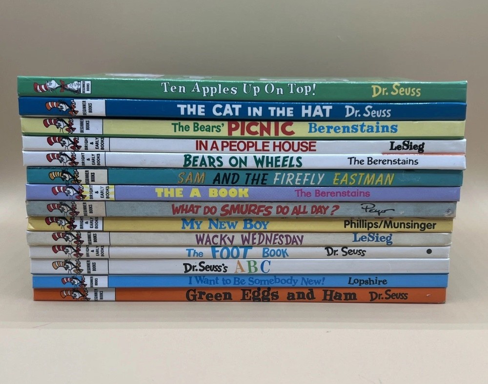 Lot of 14 Dr. Seuss Beginner Books / Bright and Early Children's Hardcover Books