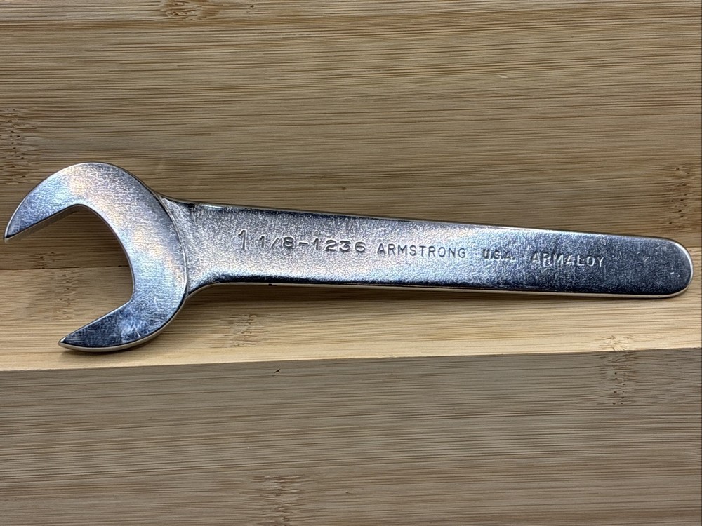 Vintage Armstrong Model 1236 1 1/8” Spud Wrench | Made In USA
