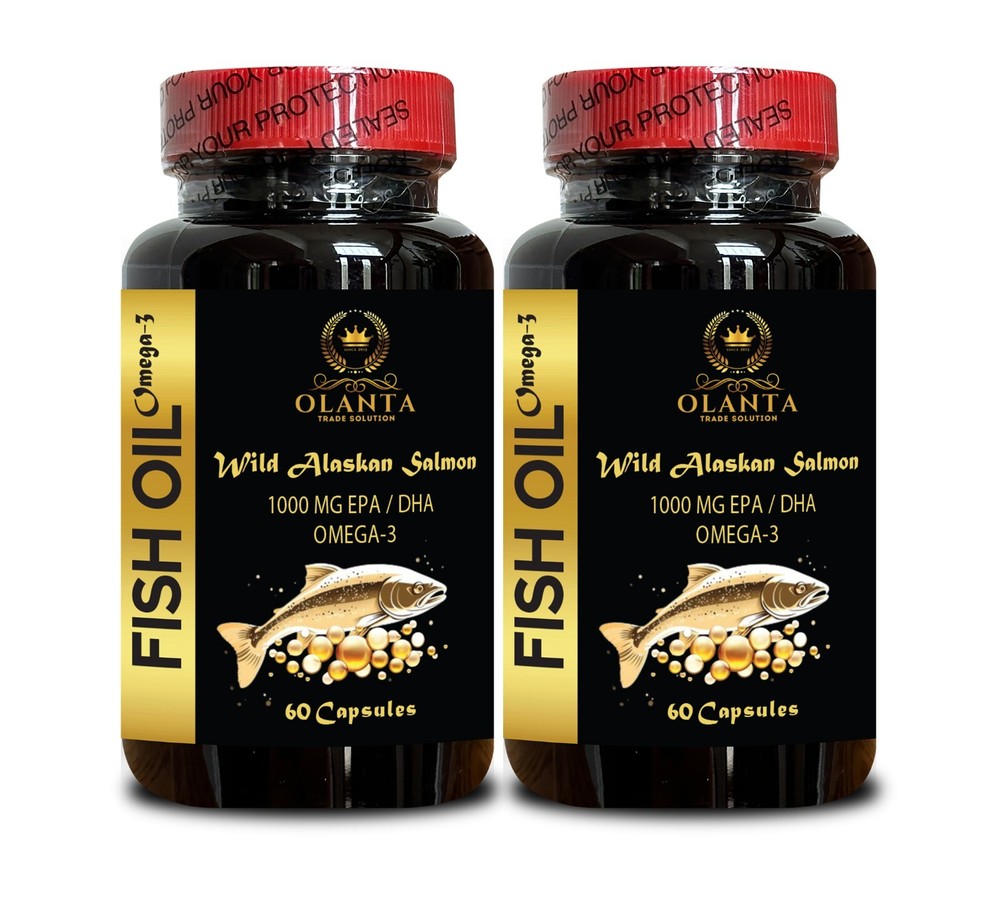 WILD ALASKAN FISH OIL - Omega 3 Fish Oil for Healthy Heart Support, Fish Oil -2B