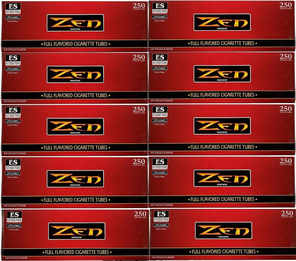 King Size Full Flavor Cigarette Tubes 10 Pack Box Bulk Buy