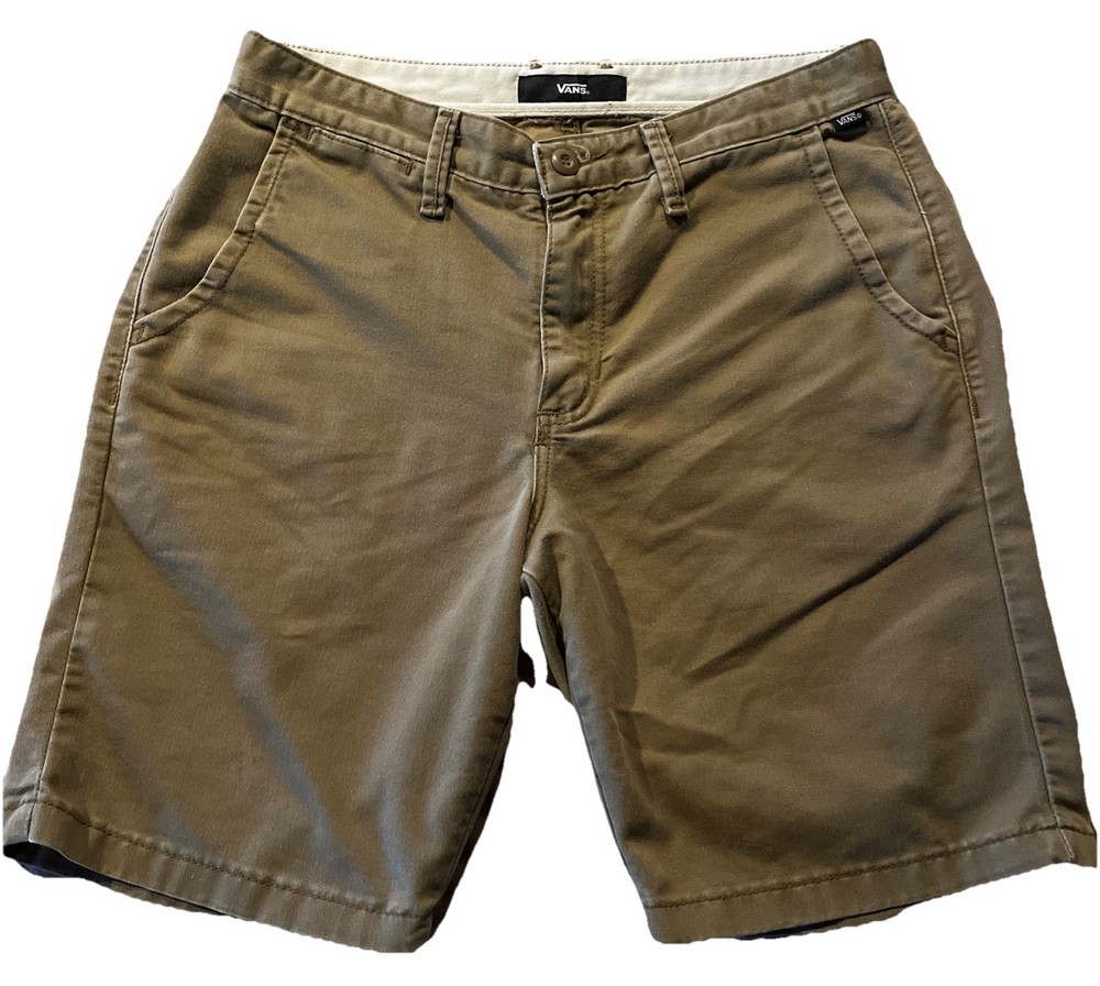 VANS Off The Wall Chino Shorts Men’s 30 Brown Casual Travel
