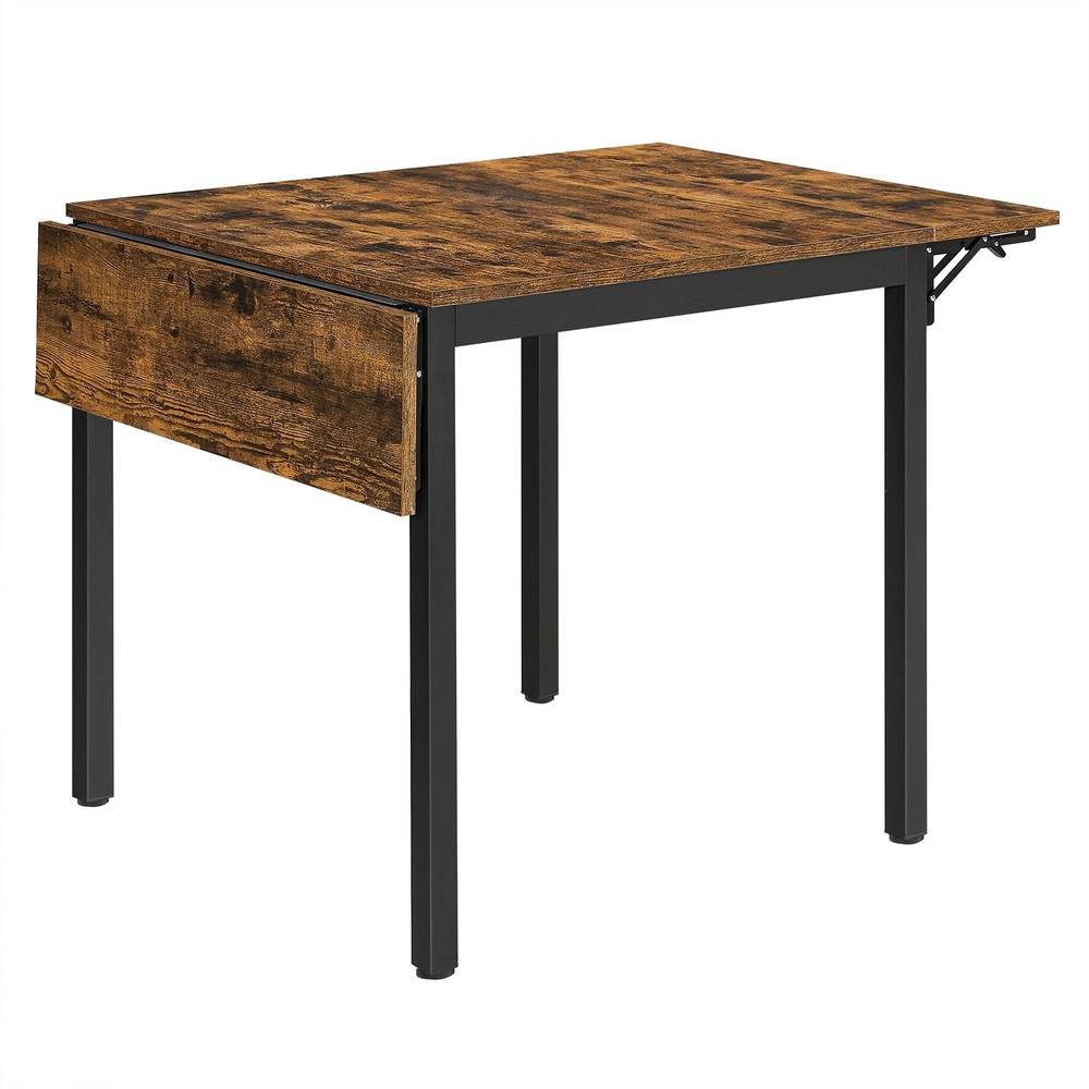 Folding Dining Table, Kitchen Table, Drop Leaf Extendable Table for Small Spa...