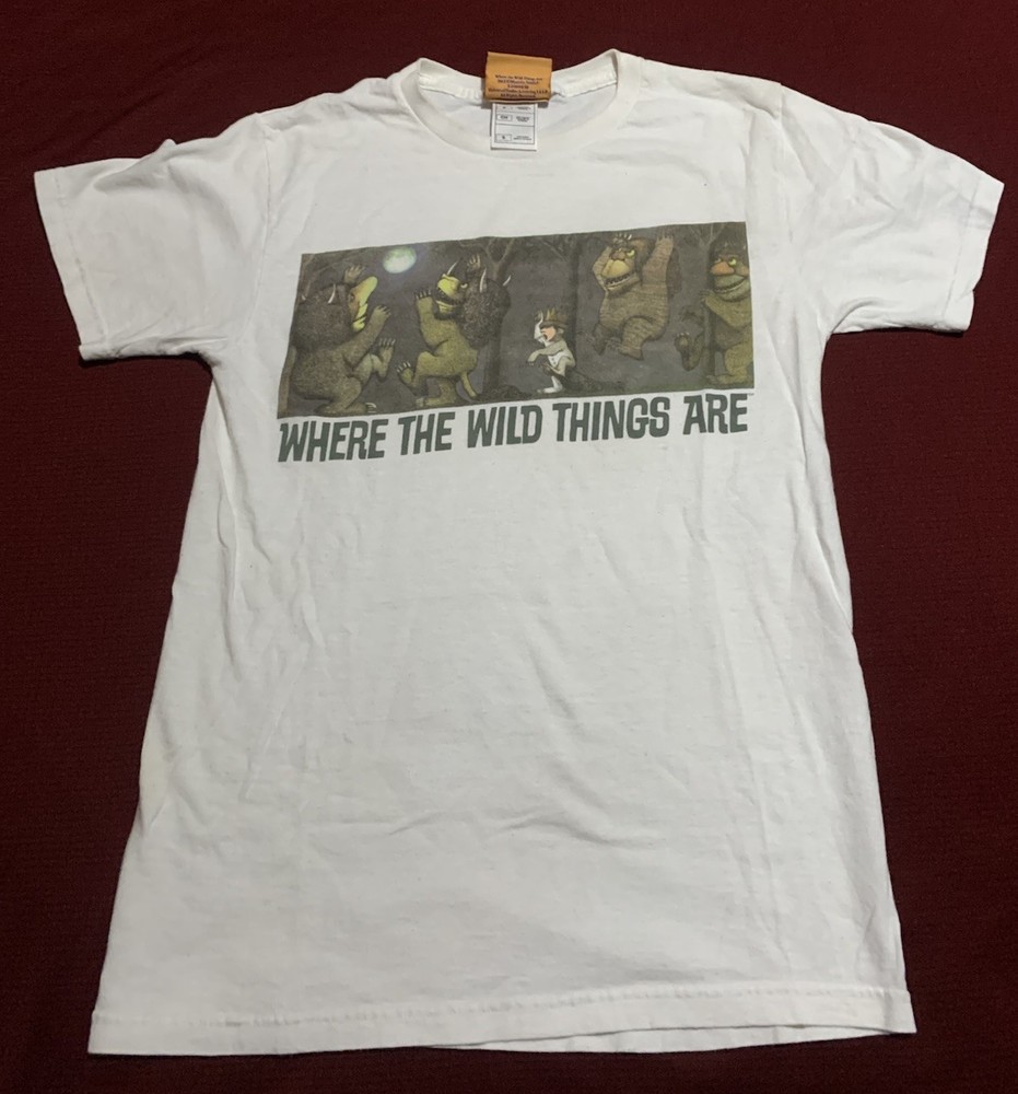 VINTAGE RARE Movie PROMO WHERE THE WILD THINGS ARE SHIRT Size Small Box Logo