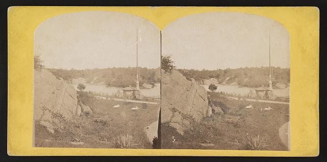 Photo:Central Park New York City NY 1865 Lake View George Stacy Stereo