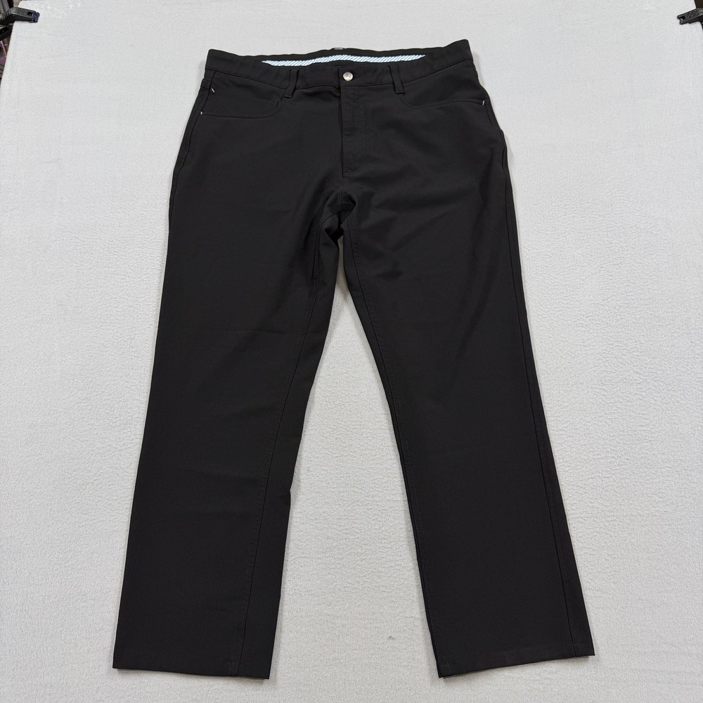 FootJoy Golf Pants Mens 36x30 Black Stretch Khakis Performance Pockets Chinos