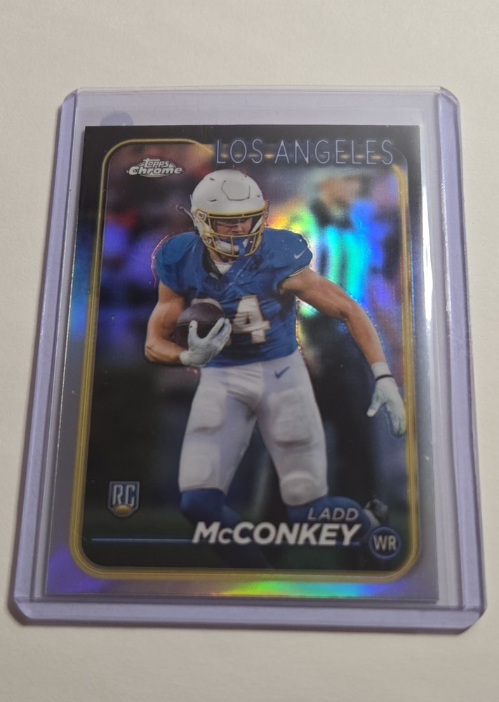 2024 Topps Chrome - Rookies Ladd McConkey #212 Refractor (RC)