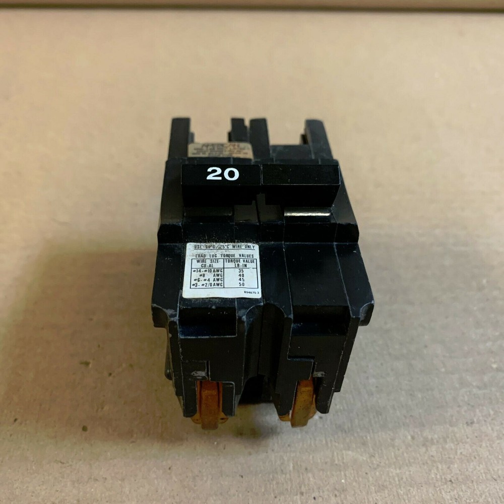 NEW Federal Pacific FPE NA NA220 2 Pole 20 Amp 240V Circuit Breaker NTO ''AK''
