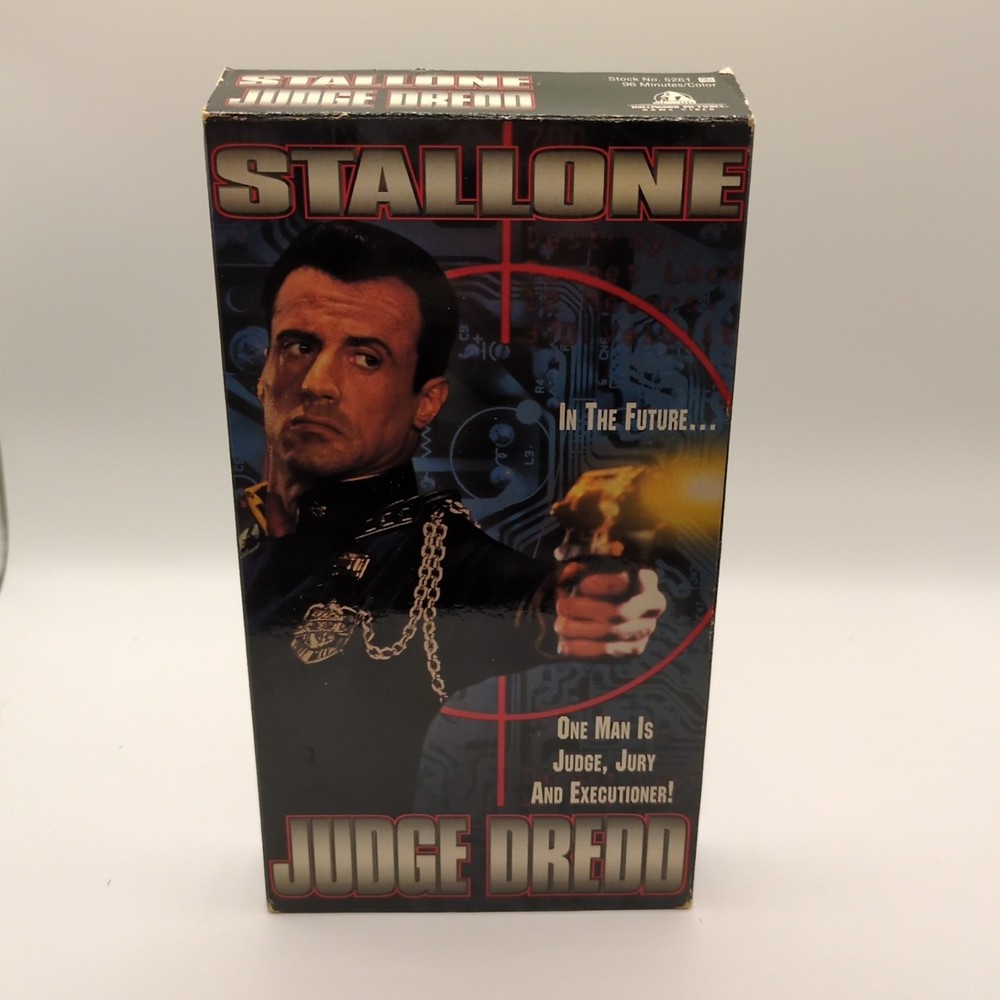 Judge Dredd (VHS, Movie, Sylvester Stallone, 1995)