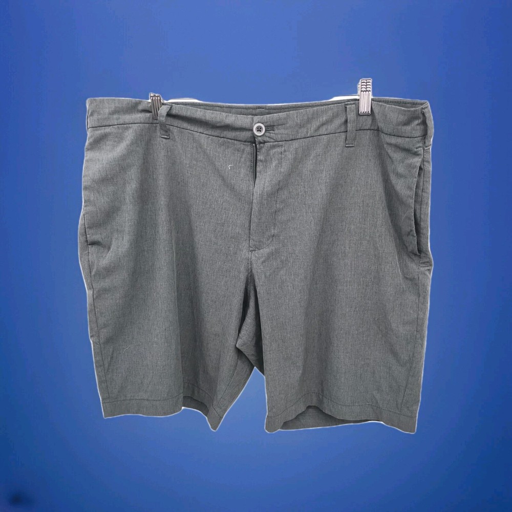 Mens IZOD Advantage Performance Hybrid Golf Shorts Gray Zip Button Pocket Sz 38