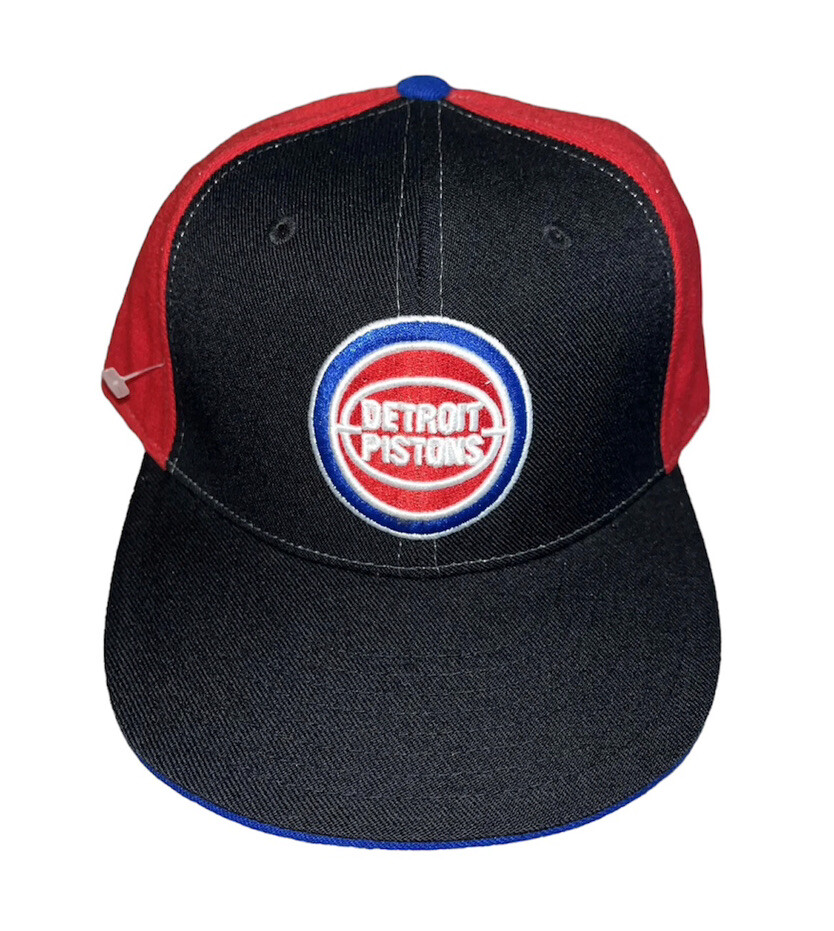 NEW Vintage Detroit Pistons Reebok Hardwood Classics Fitted Hat Cap Size 7 3/4