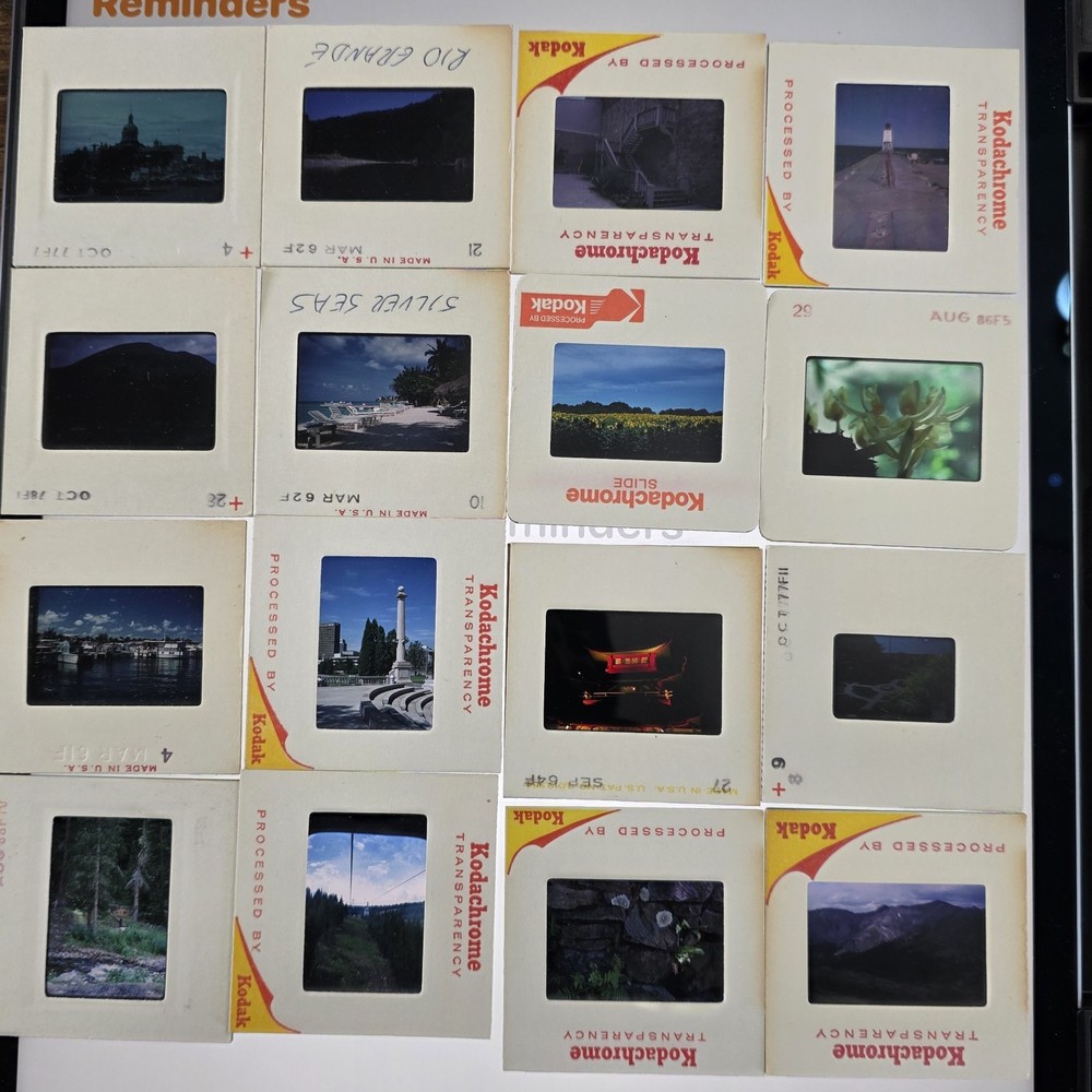 Vintage Slide Photographs 50s-60s Film Slides World Travel Vacation Family 2000+