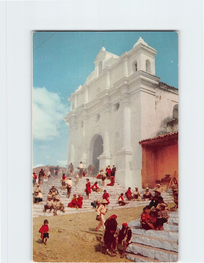 Postcard Chichicastenango Church Chichicastenango Guatemala