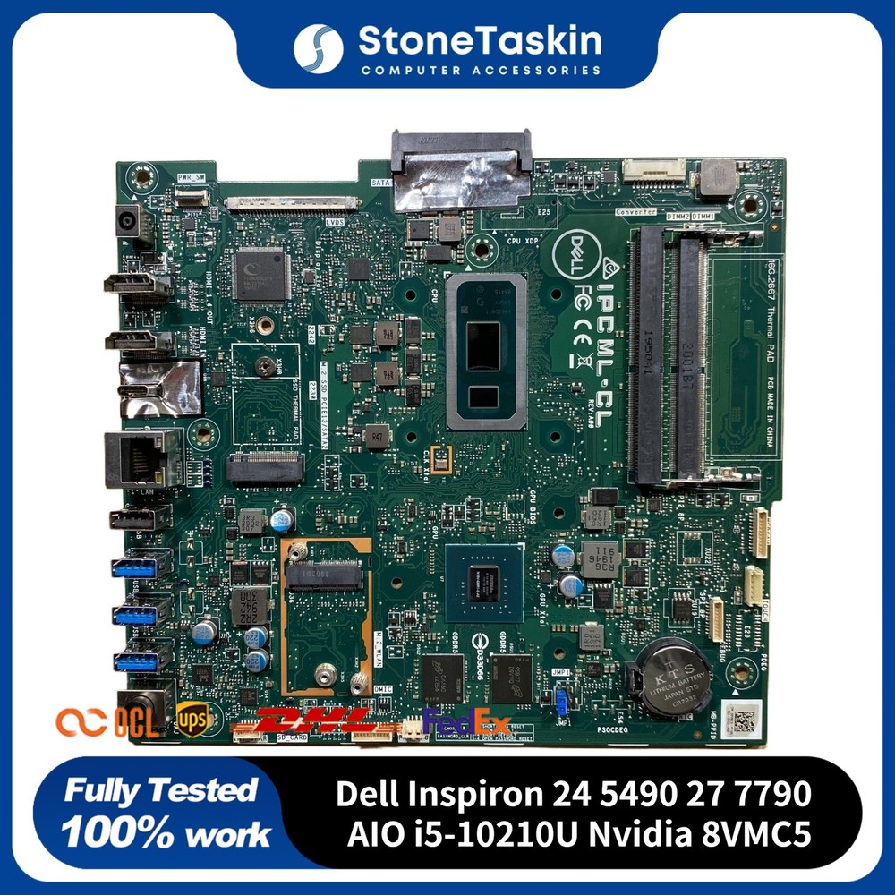 For Dell Inspiron 24 5490 27 7790 AIO Intel Motherboard i5-10210U Nvidia 8VMC5