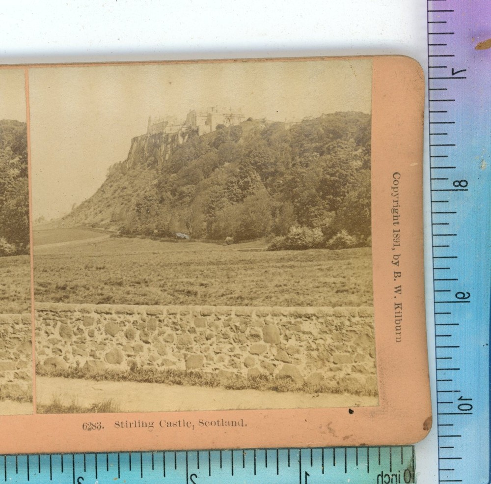 Stirling Castle Scotland B.W. Kilburn Stereoview