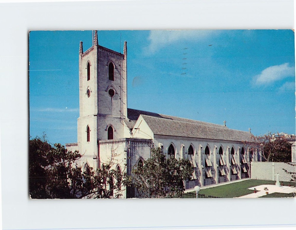 Postcard Anglican Cathedral Nassau Bahamas