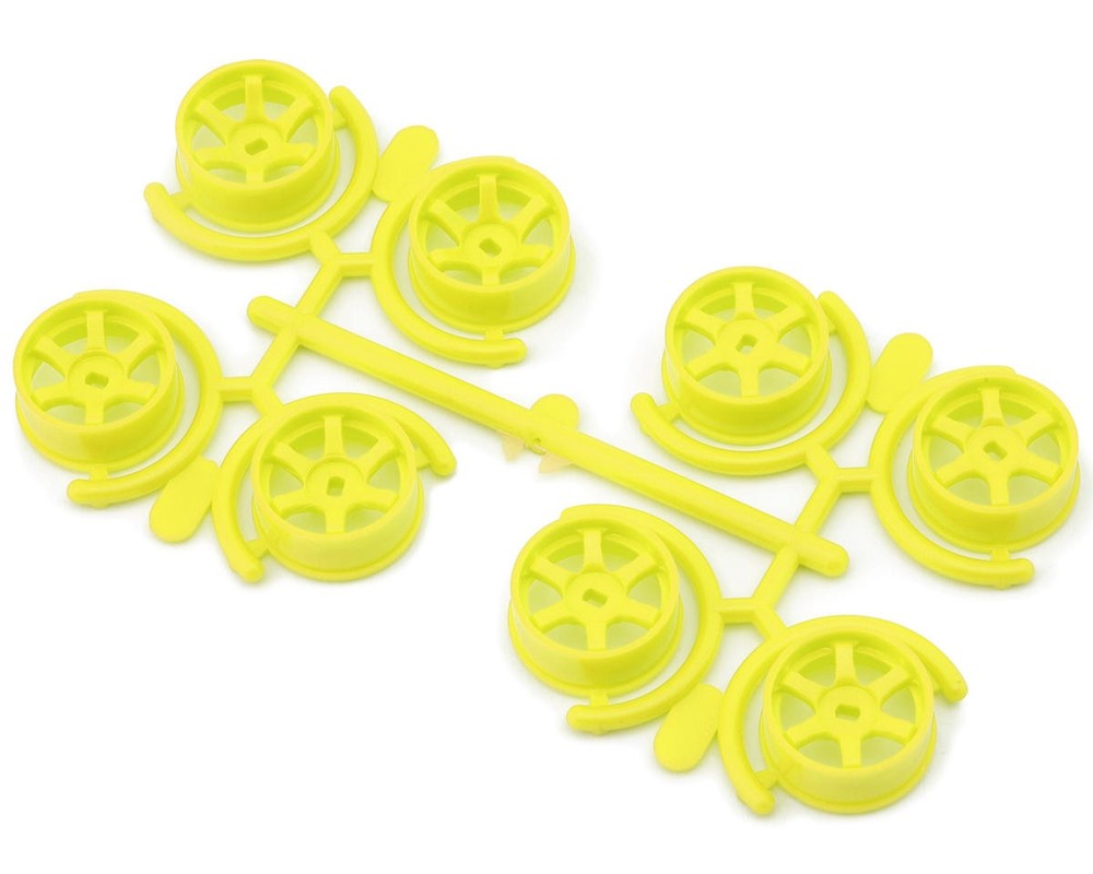 Yeah Racing Mini-Z AWD 8.5mm 5-Spoke Narrow Rims Set (Florescent Yellow)(0mm/+1mm/+2mm/+3mm)