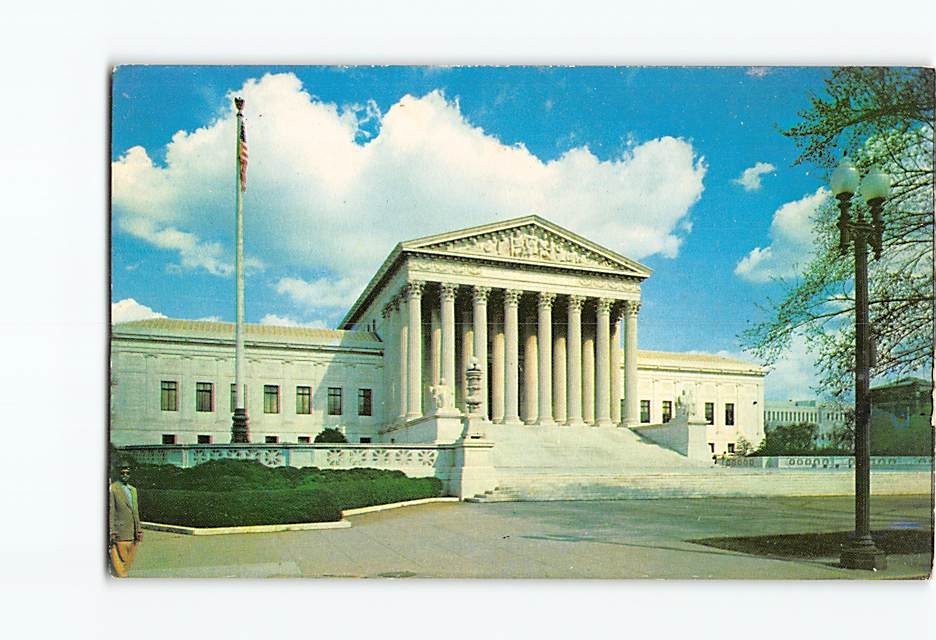 Postcard US Supreme Court Building Washington DC USA