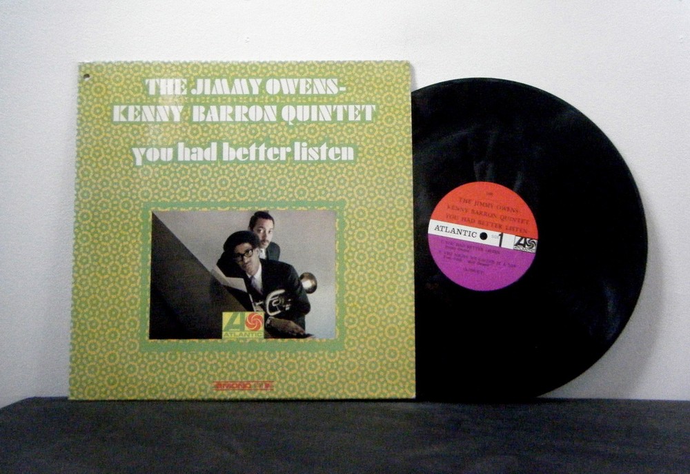 JIMMY OWENS and KENNY BARRON  LP  You had better listen 1967 Atlantic mono vinyl