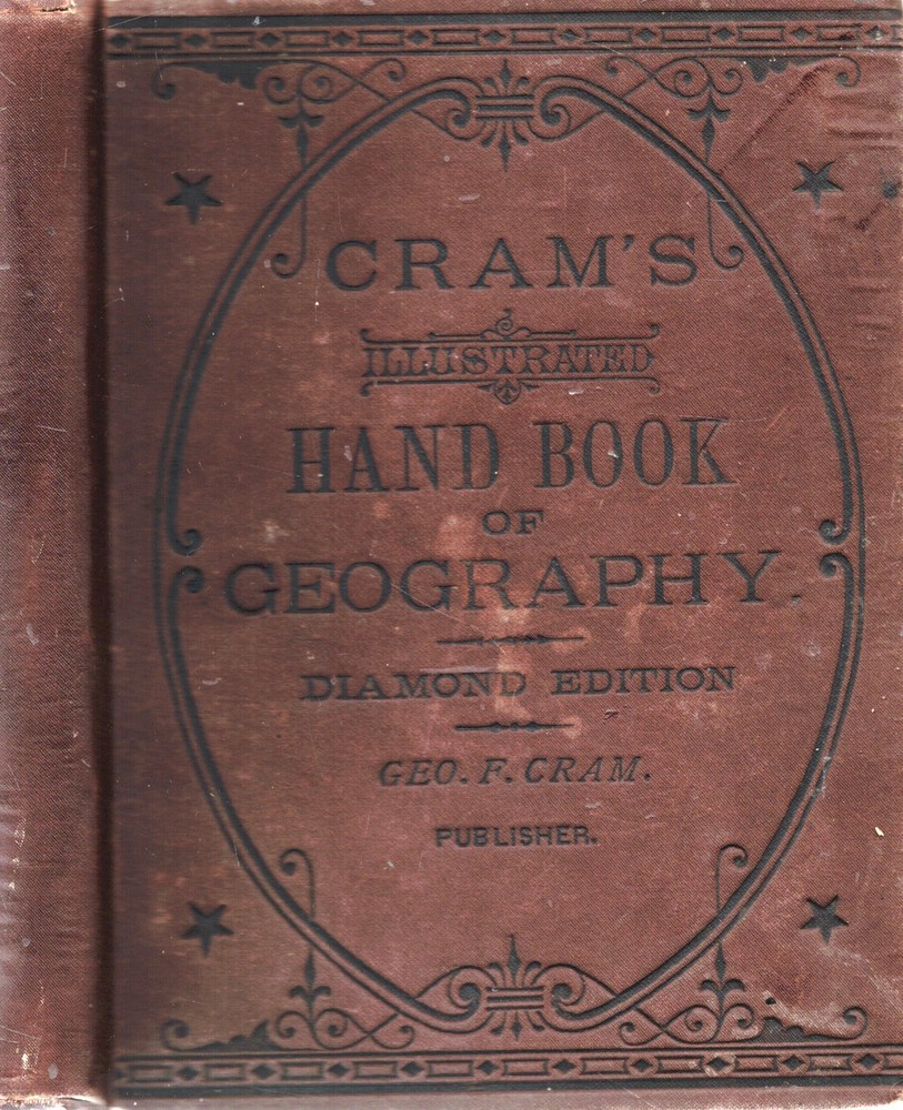 1880S Geography Atlas Maps Usa Turkey Asia Illustrated First Edition Gift