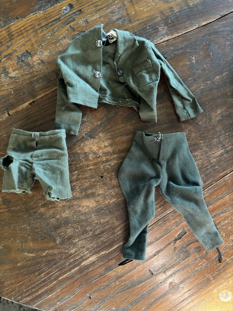Vintage 1967-68 GI Joe Military Police MP Uniform Jade Green Version
