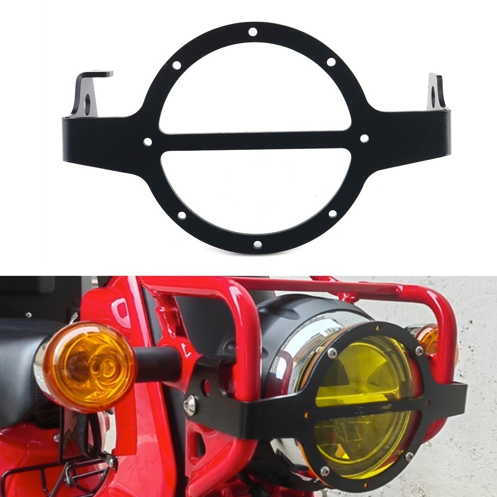 Motorcycle Headlight Protector Guard Cover Frame For Honda CC110 JA45 Black