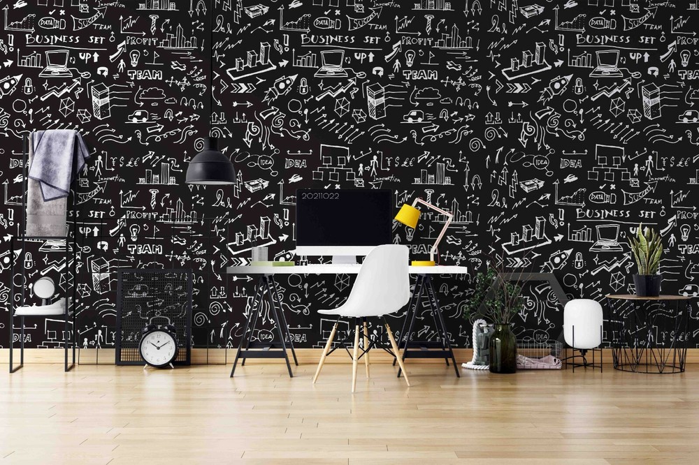 3D Abstract Artistic Graffiti Self-adhesive Removable Wallpaper Murals Wall 652-image