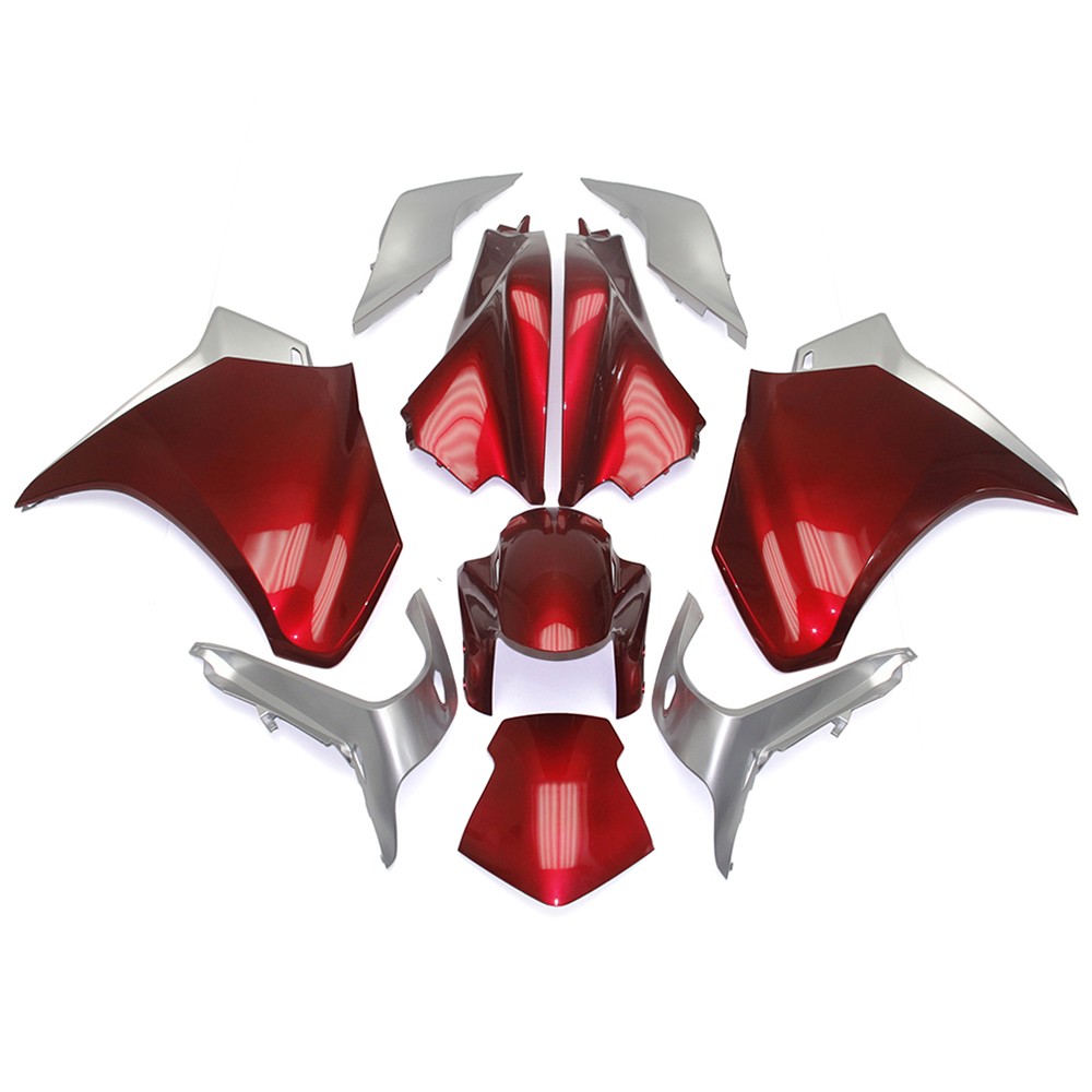 Injection Fairing Kit For Honda VFR1200 2010 2011 2012 2013 Red Silver Bodywork