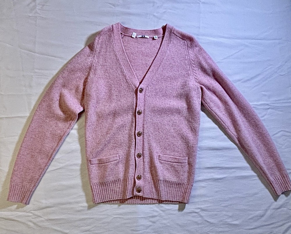 Vintage Gap Cardgian Mens Medium Shetland Wool Sweater Old Money Cottage Core