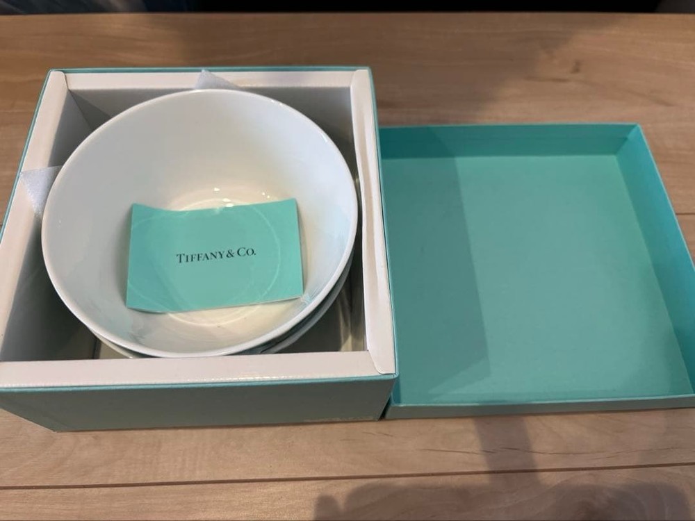 Tiffany & Co. Blue Box Bowl Set of 2 Collectible Jewelry Accessories New